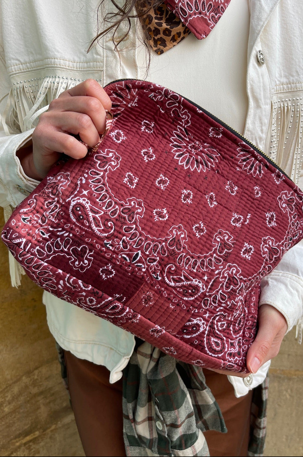 Pochette coton matelassé Meera