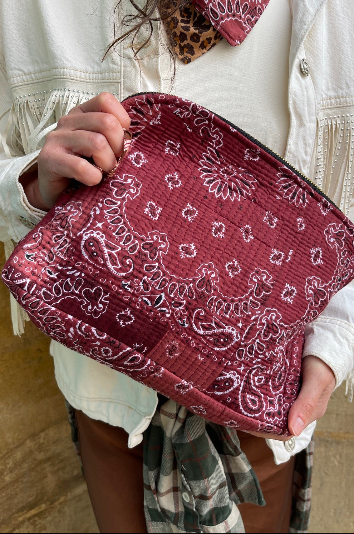 Pochette coton matelassé Meera