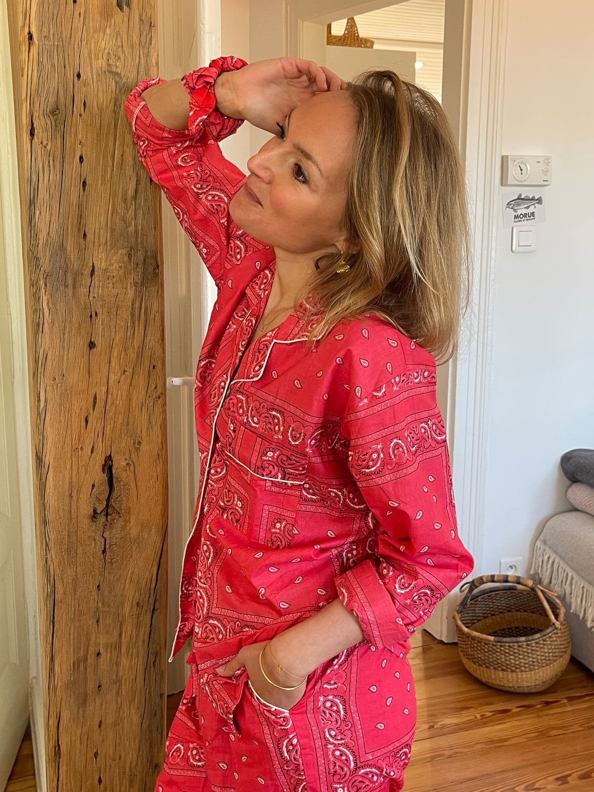 detail-pyjama-pantalon-bandana-rose-hari-coton-collection-bandana-bloom