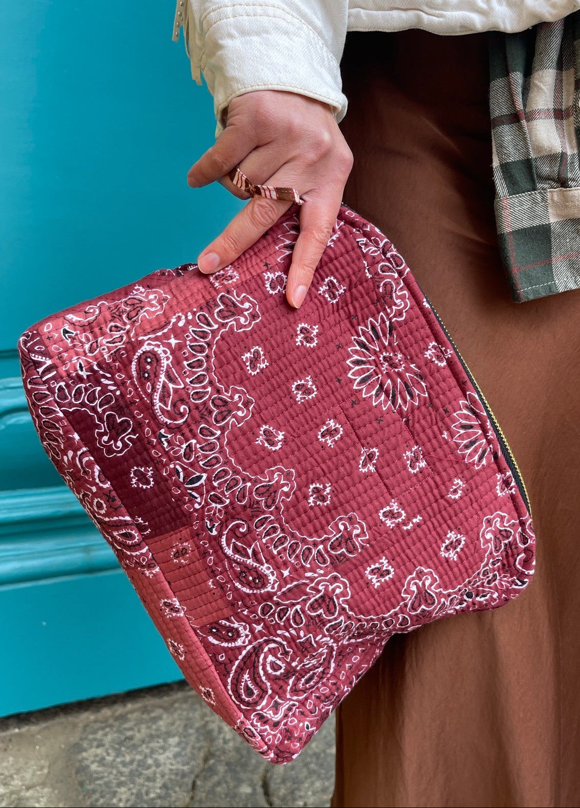 Pochette coton matelassé Meera