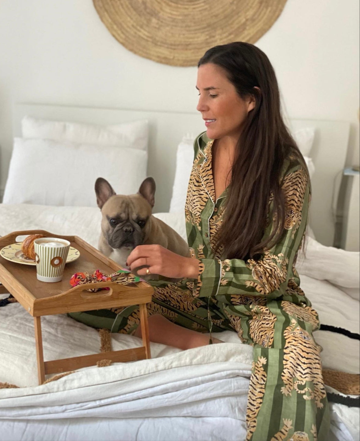 Pyjama pantalon femme Hari en coton – homewear artisanal indien