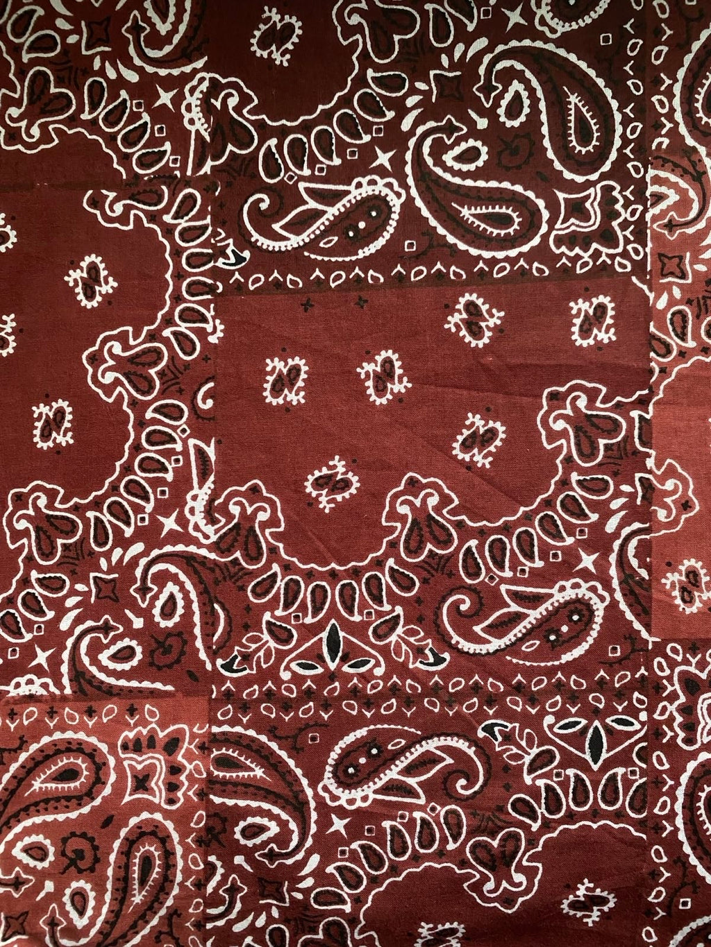 Pyjama pantalon Hari imprimé patchwork bandana bordeaux