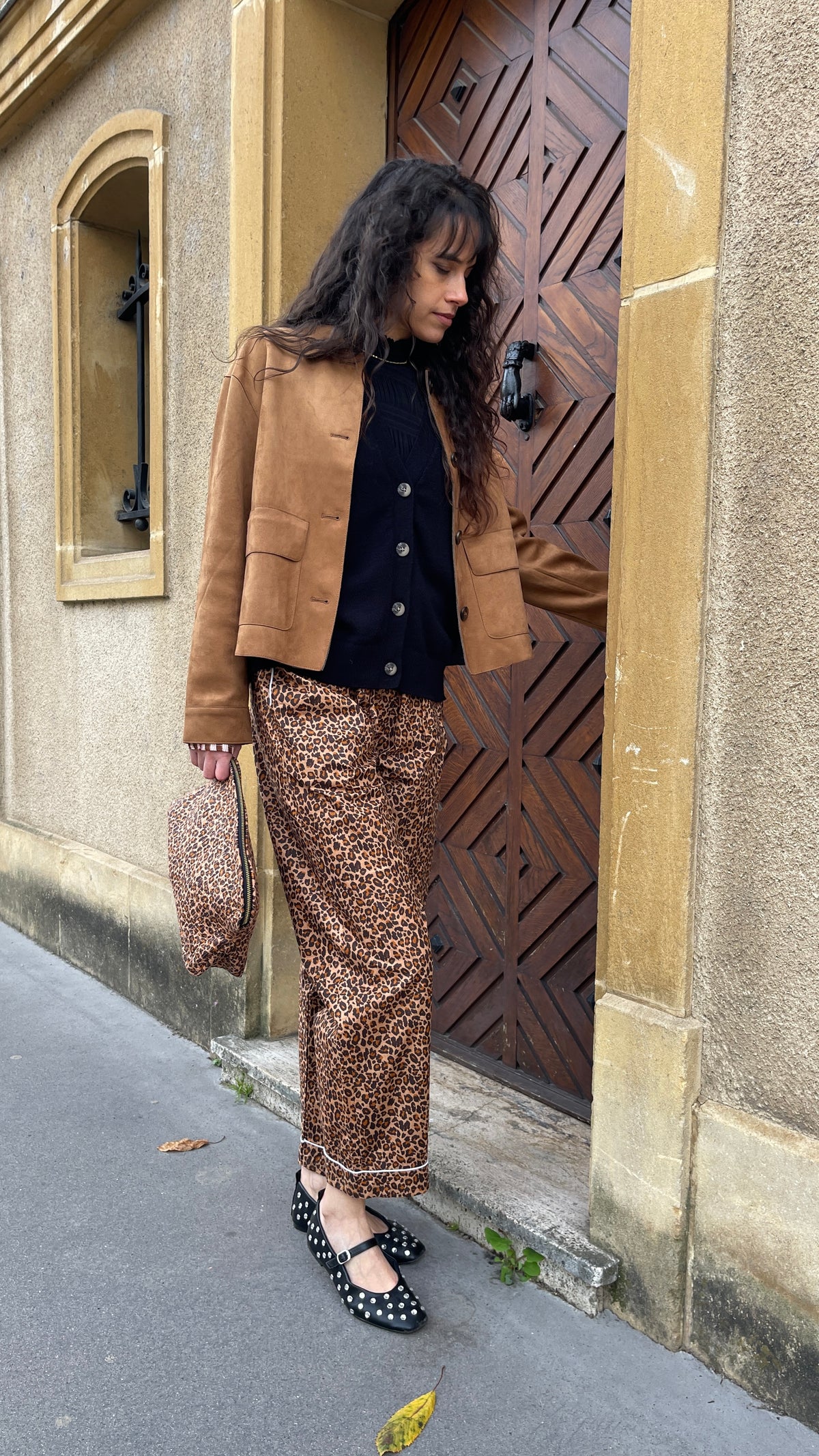 Pyjama pantalon Hari imprimé léopard