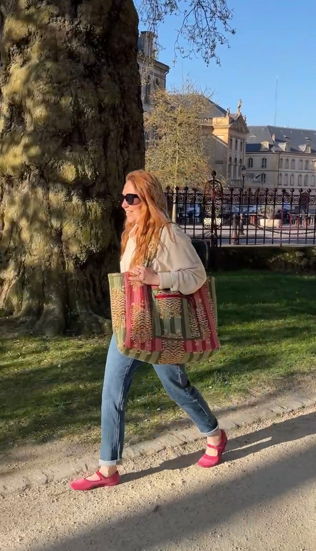 Maxi cabas matelassé et réversible Ravi