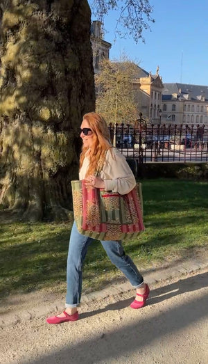 Maxi cabas matelassé et réversible Ravi