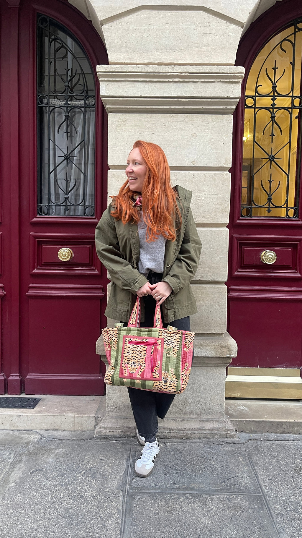 Moyen cabas réversible et matelassé Ravi fait en France à la demande