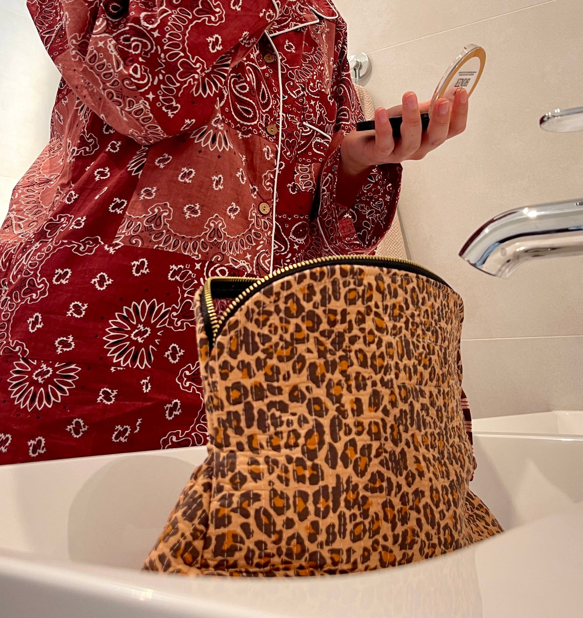 Pochette coton matelassé Meera