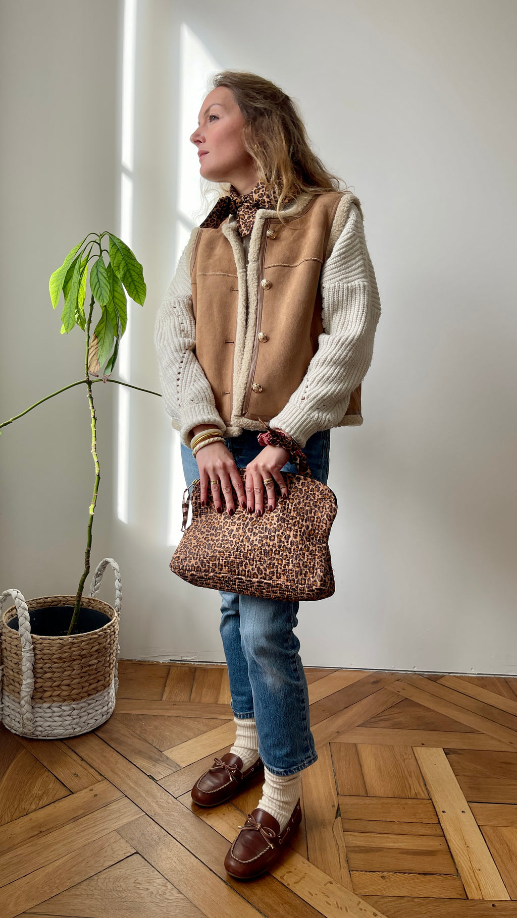 Pochette coton matelassé Meera