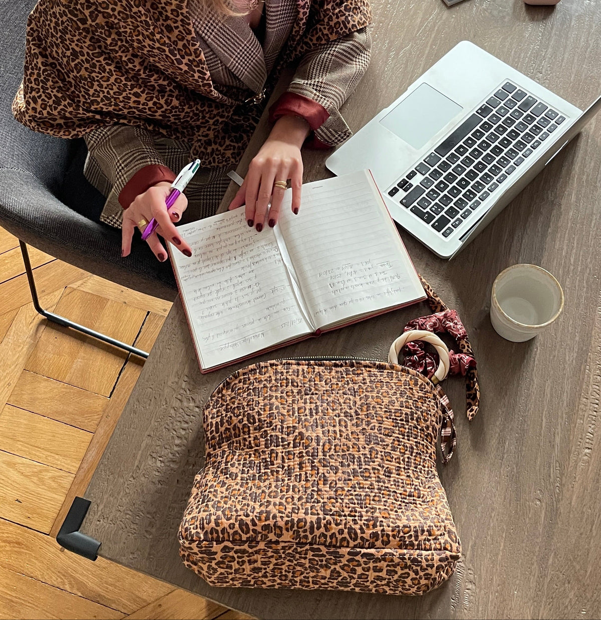 Pochette coton matelassé Meera