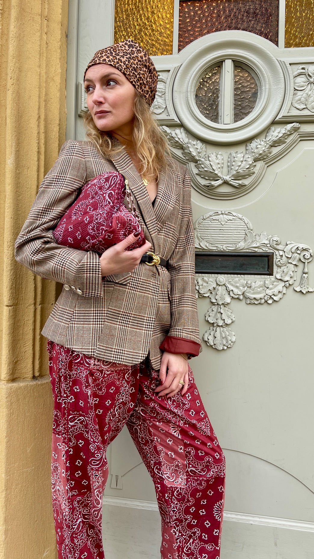 Pochette coton matelassé Meera