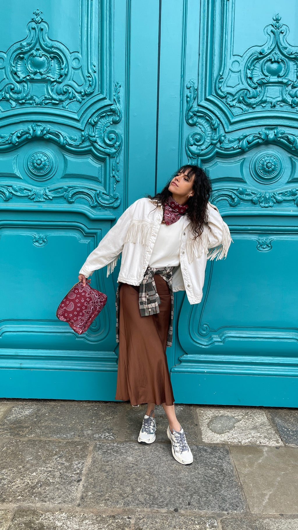 Pochette coton matelassé Meera