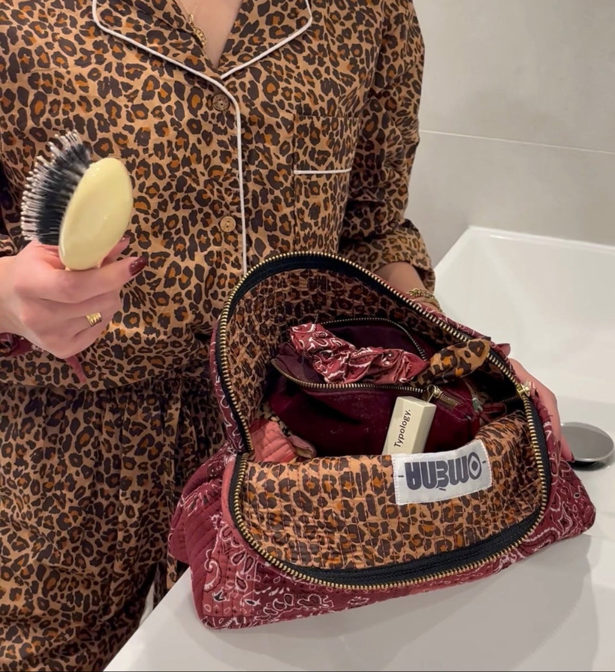 Pochette coton matelassé Meera