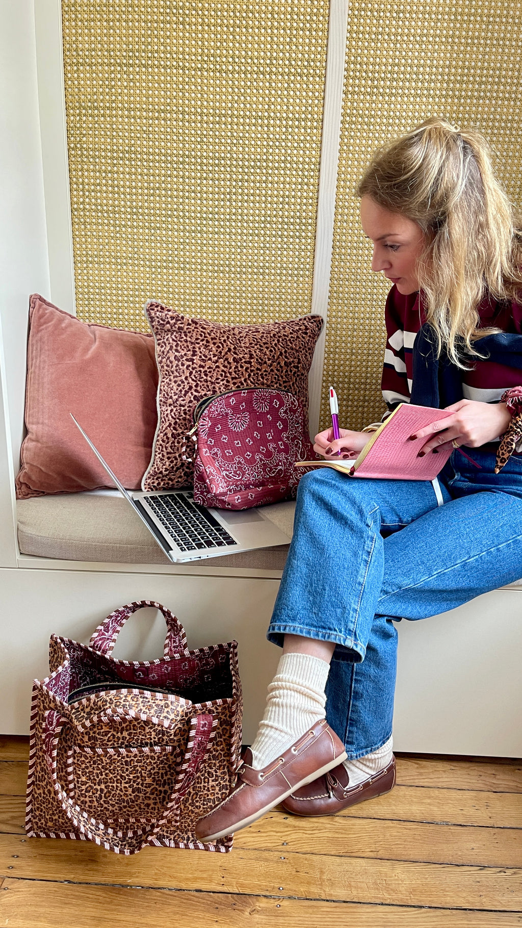 Pochette coton matelassé Meera