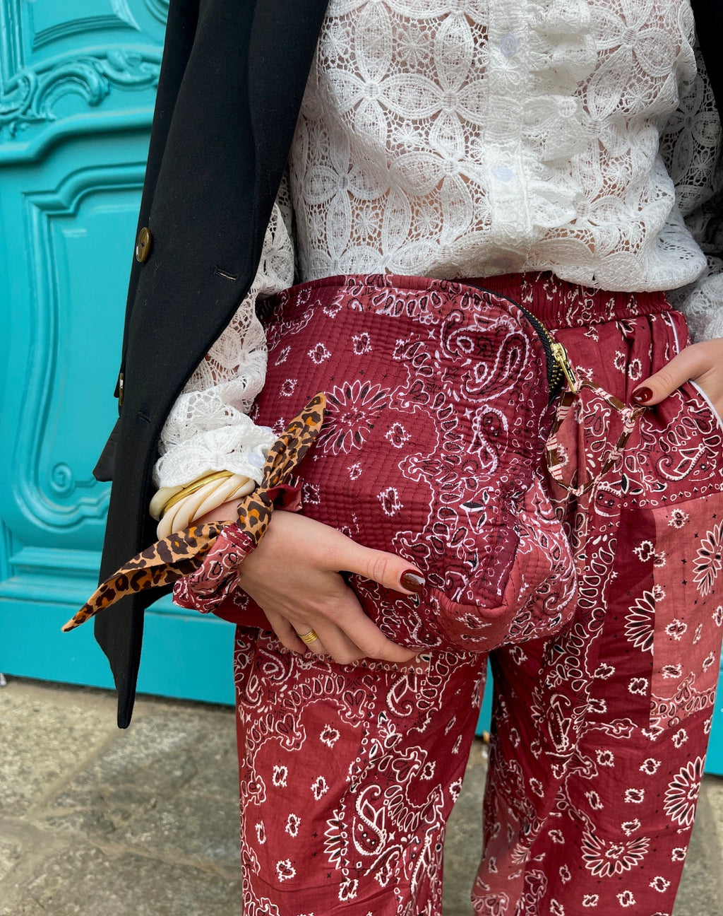 Pochette coton matelassé Meera