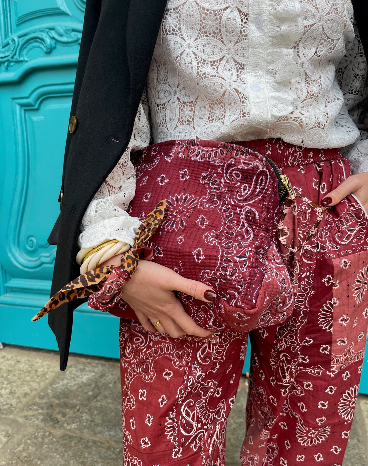 Pochette coton matelassé Meera