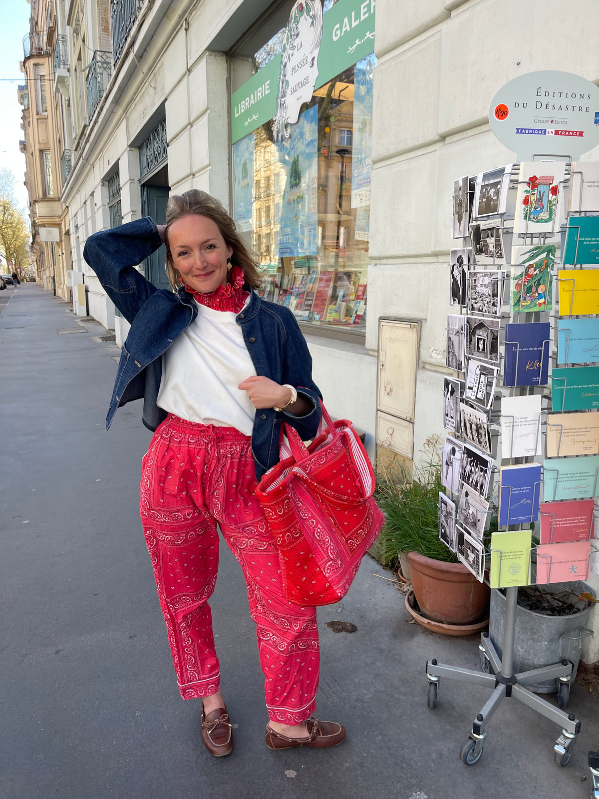 pantalon-bandana-rose-de-l-ensemble-pyjama-hari-coton-collection-bandana-bloom