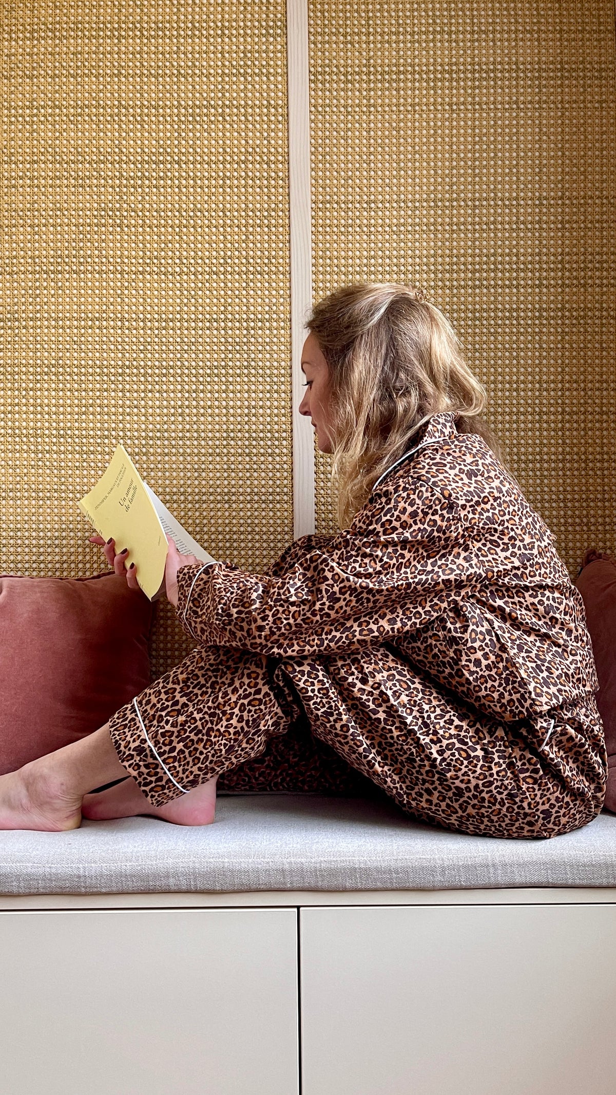 Pyjama pantalon Hari imprimé léopard