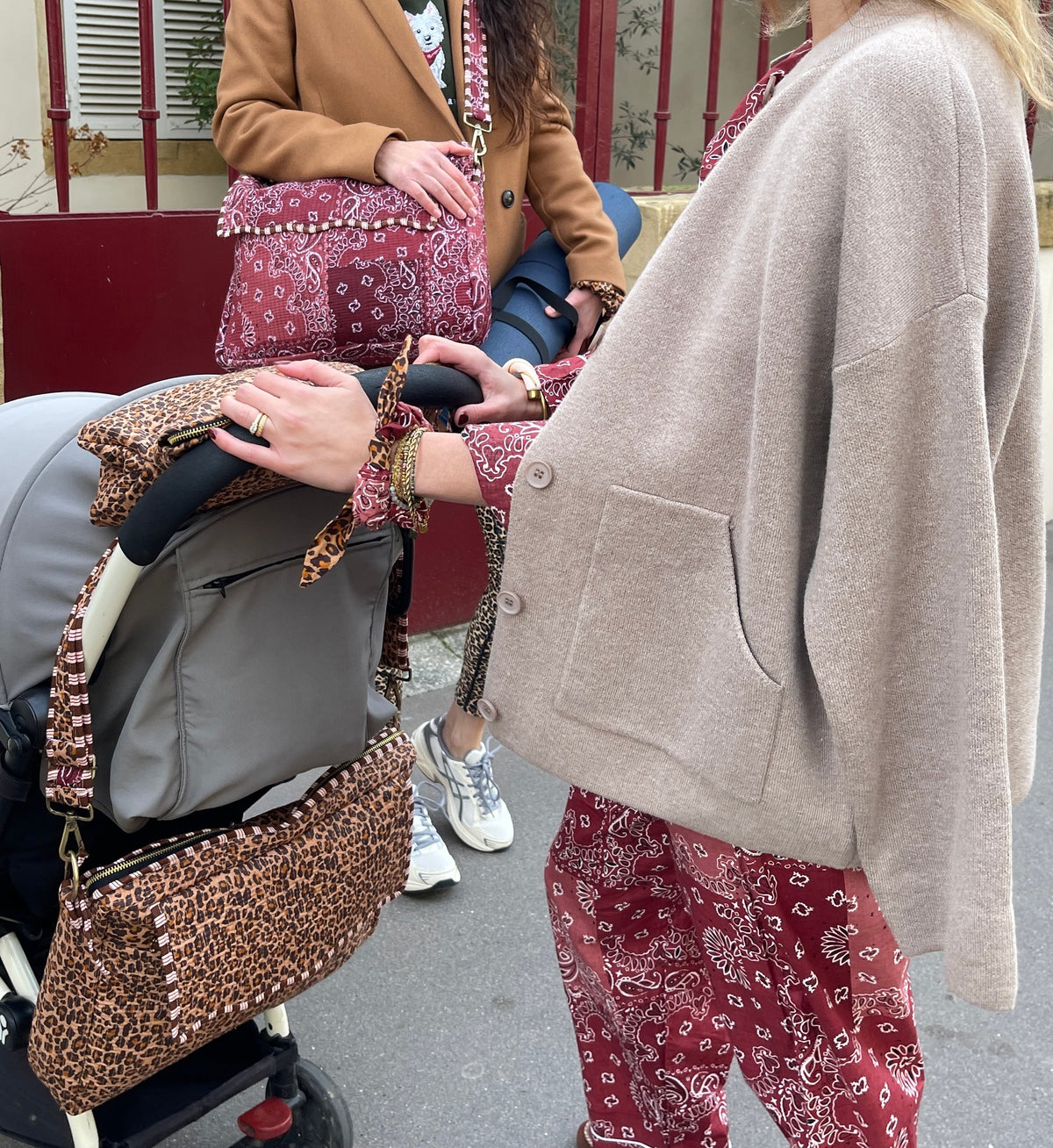 Sac bandoulière Rai multi-usages 6-en-1 en coton matelassé