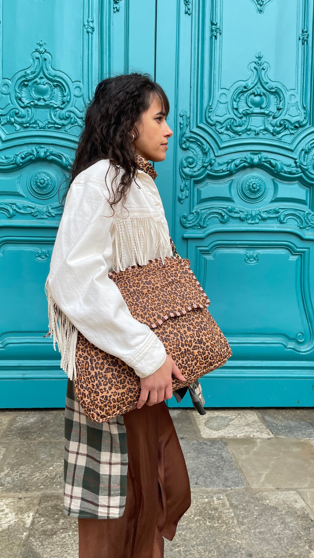 Sac bandoulière Rai multi-usages 6-en-1 en coton matelassé