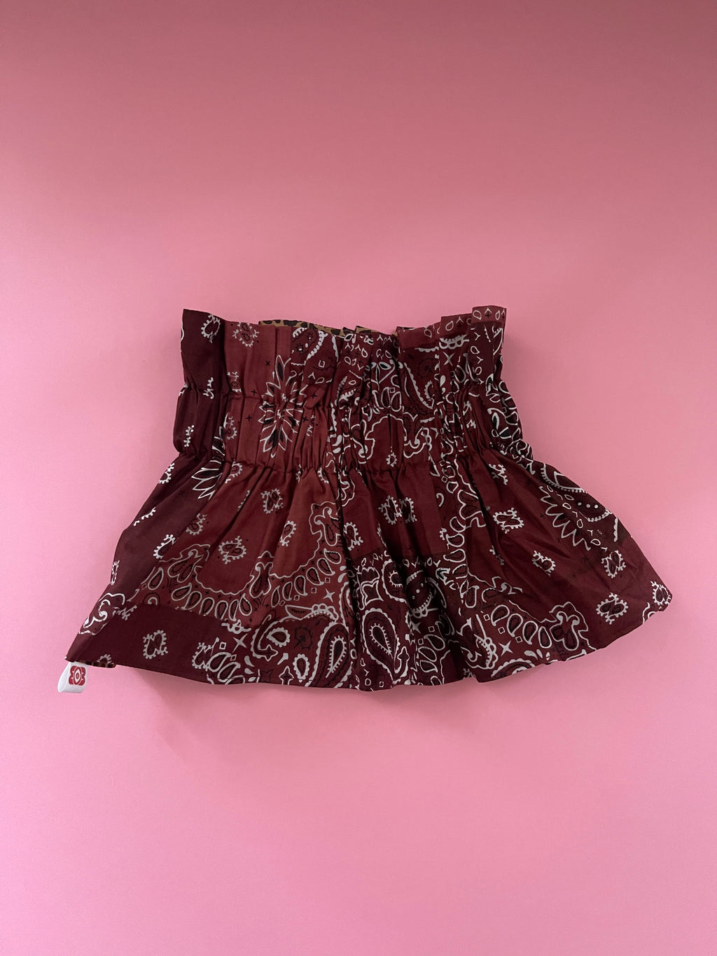 Col amovible, personnalisable, réversible et froncé Nira en coton block print